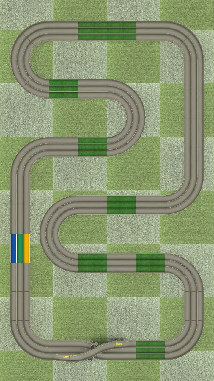 超速GP　芝サーキットレイアウト