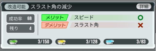 超速GP　スラスト角の減少