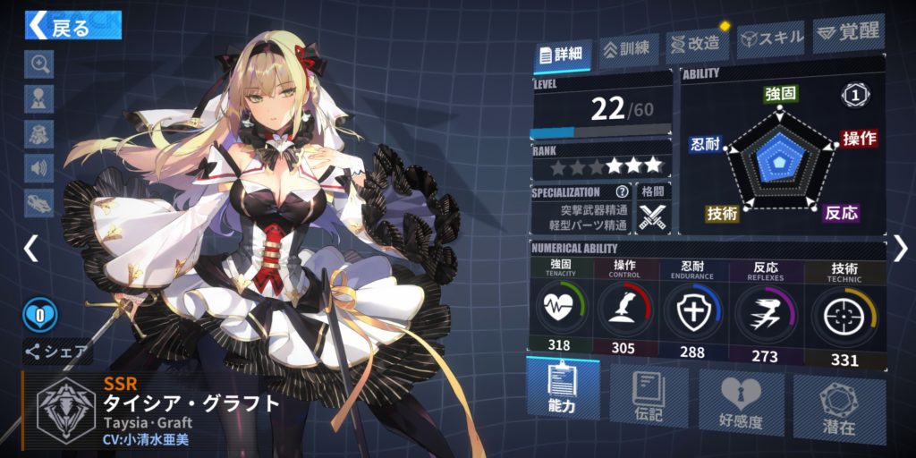 ファイナルギアのタイシア