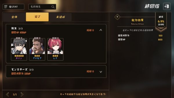 ソードマスターストーリーの絆効果
