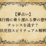 【夢占い】飛行機に乗り遅れる夢の意味｜チャンスを逃す？状況別スピリチュアル解釈